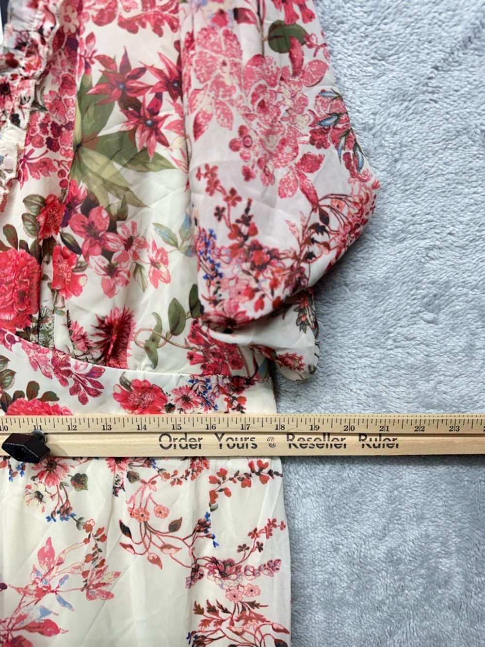 Fashion Nova Dear Dolly Floral Ruffle Mini Dress 2X Pink Boho Cottagecore NWT - Picture 9 of 11